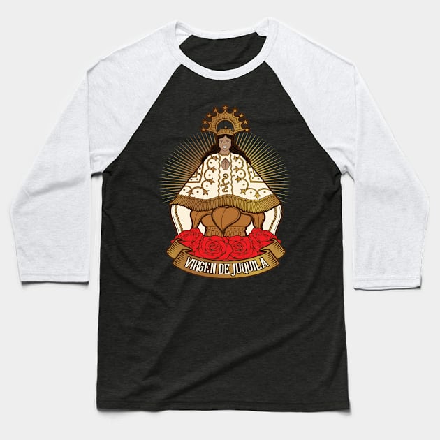 VIRGEN DE JUQUILA Baseball T-Shirt by Velvet Love Design 